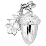 Karen Walker Acorn Charm - Silver