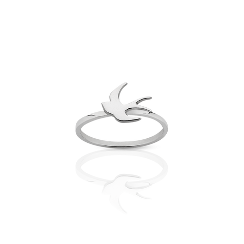 Meadowlark - Swallow Stacker Ring Sterling Silver