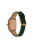 Emporio Armani - Women's Two-Hand Green Leather Watch