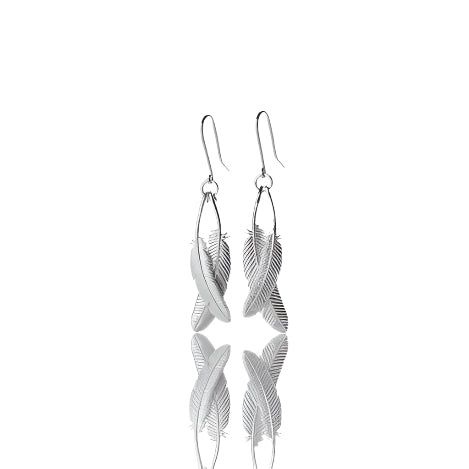 DUO MIROMIRO FEATHER EARRINGS