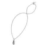 Karen Walker Wisdom Pendant - Silver, Pearl - 45cm